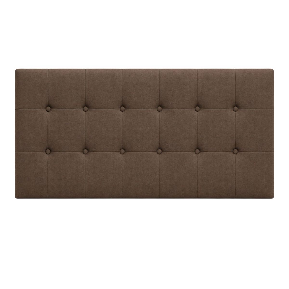 DISEÑOS RAMONA'S - Cabecero Queen 160x60 Cuadros Chocolate Tela