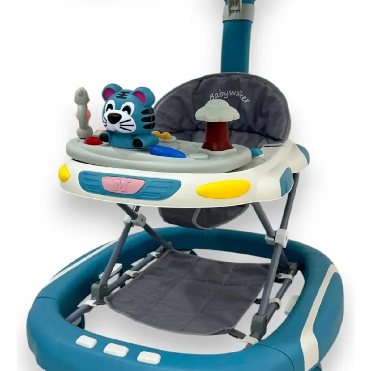 KIDSHOP - Caminador Guia Musical Bebe Tapete Saltarin Tigre 944-A Azul