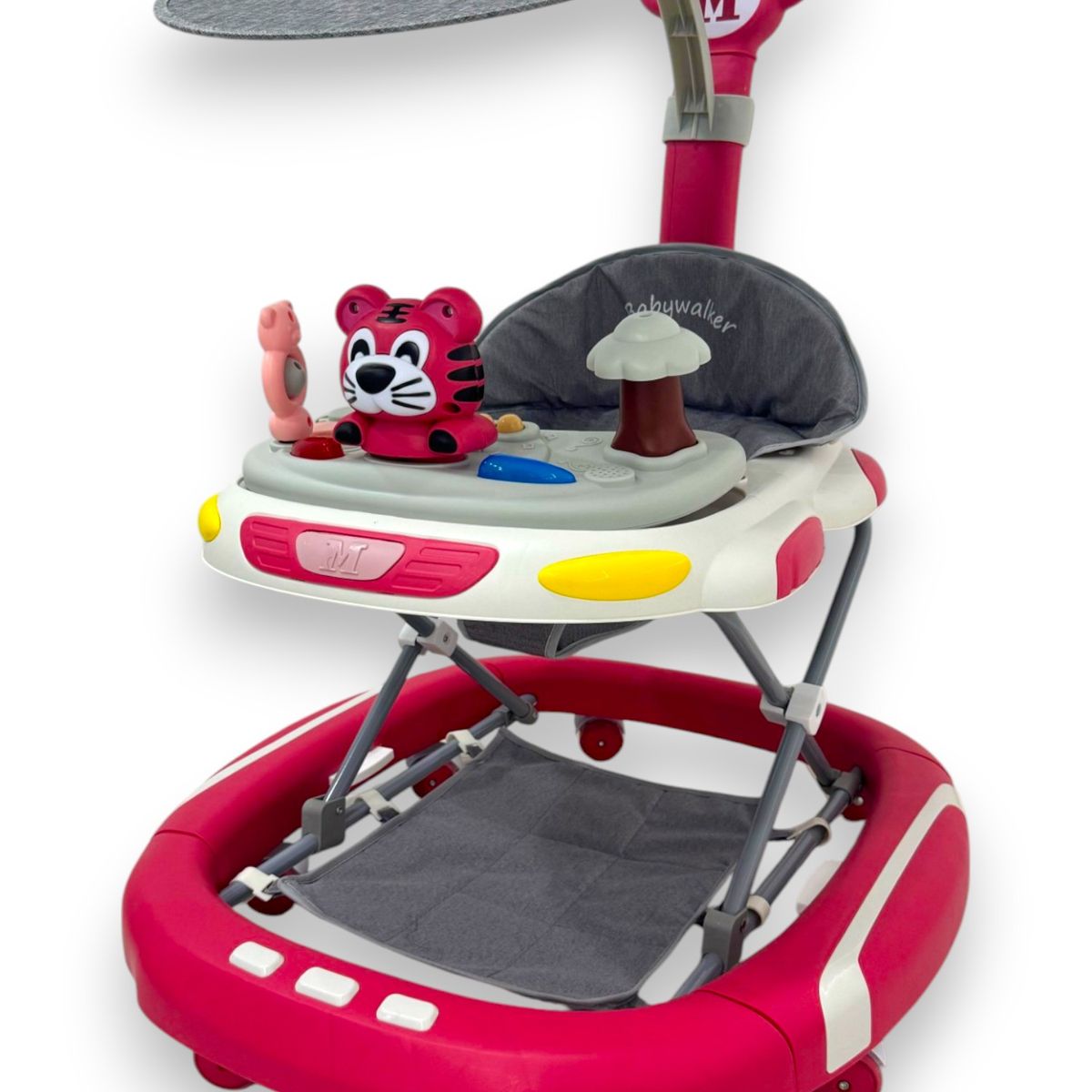 KIDSHOP - Caminador Guia Musical Tapete Saltarin Tigre 944-A Rojo