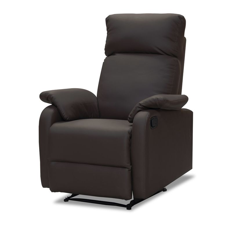 ELITE LIVING - SILLA RECLINABLE VELVET ESTATICA CHOCOLATE SINTETICO