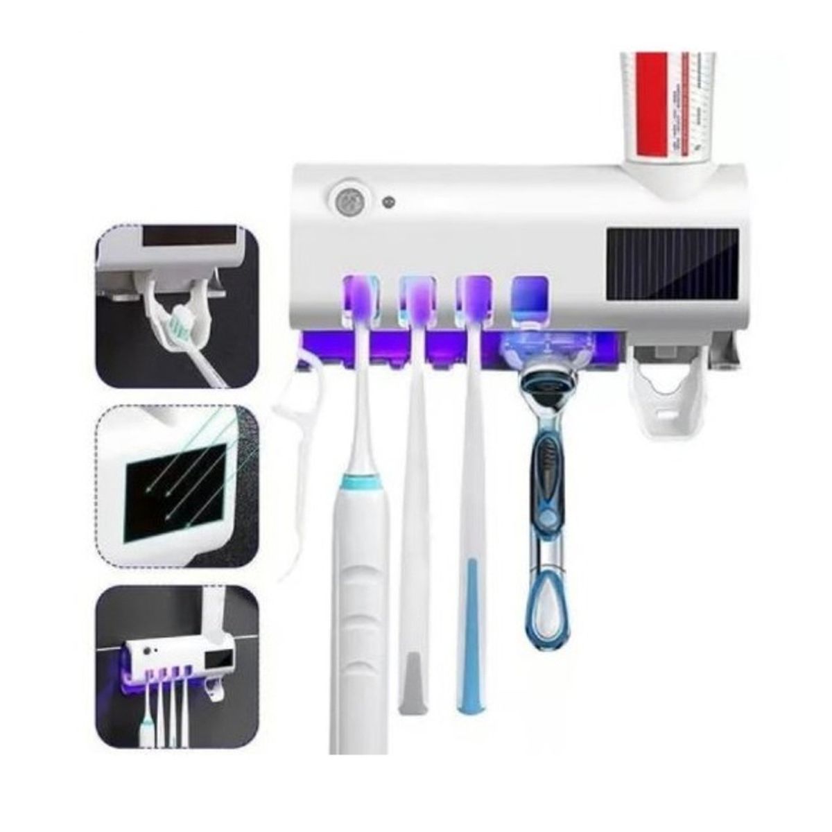 GENERICO - Soporte Para Cepillos De Dientes Con Esterilizador UV