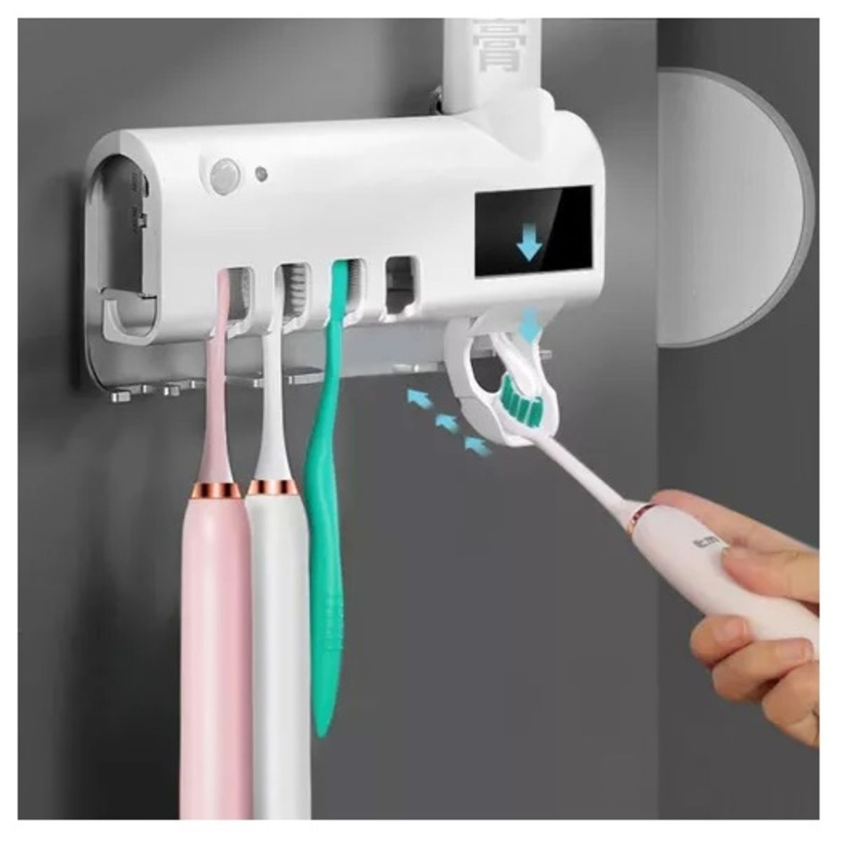 GENERICO - Soporte Para Cepillos De Dientes Con Esterilizador UV