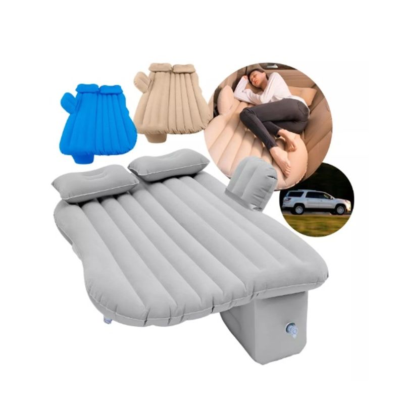 GENERICO - Colchon Inflable Para Autos 2 Almohadas Compresor JG316