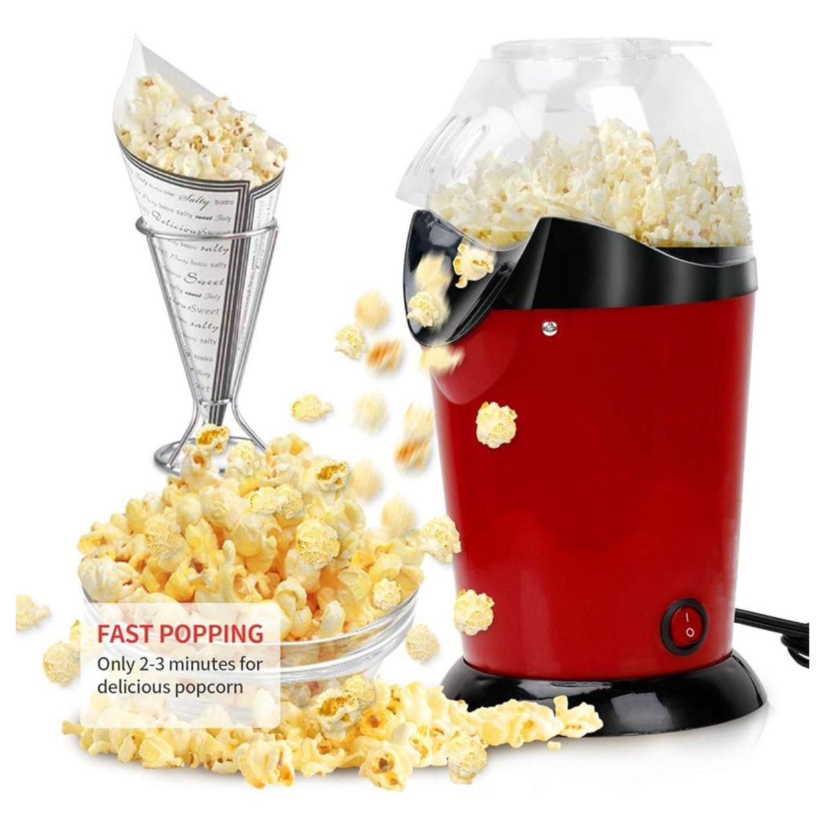 AMERICAN GENERICS - Crispetera Eléctrica Palomitas De Maíz Minijoy Popcorn