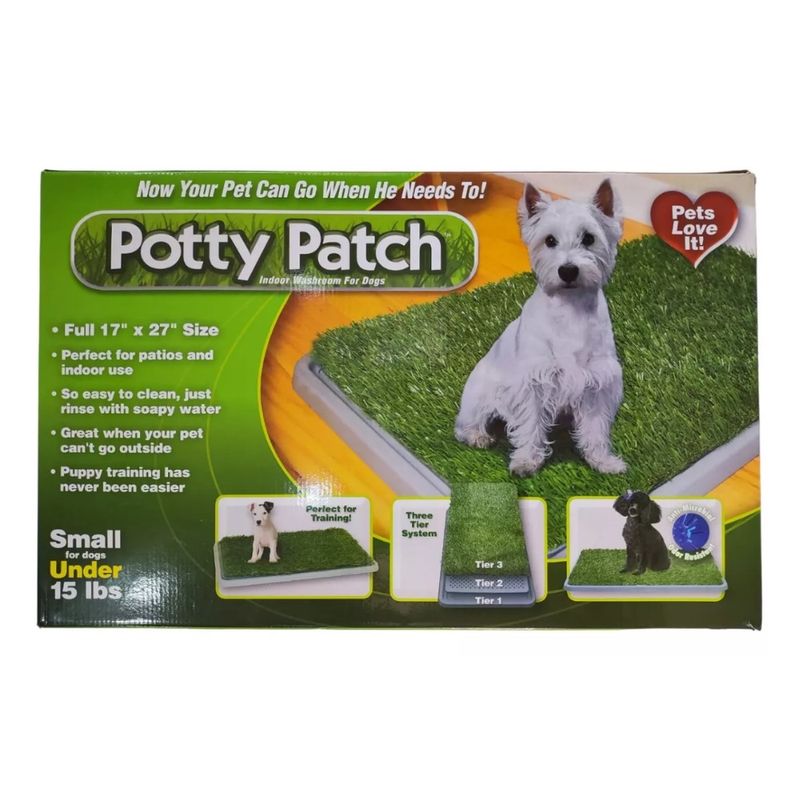 GENERICO - Tapete Baño Entrenador Para Mascota 67x42x5cm Pasto Lavable