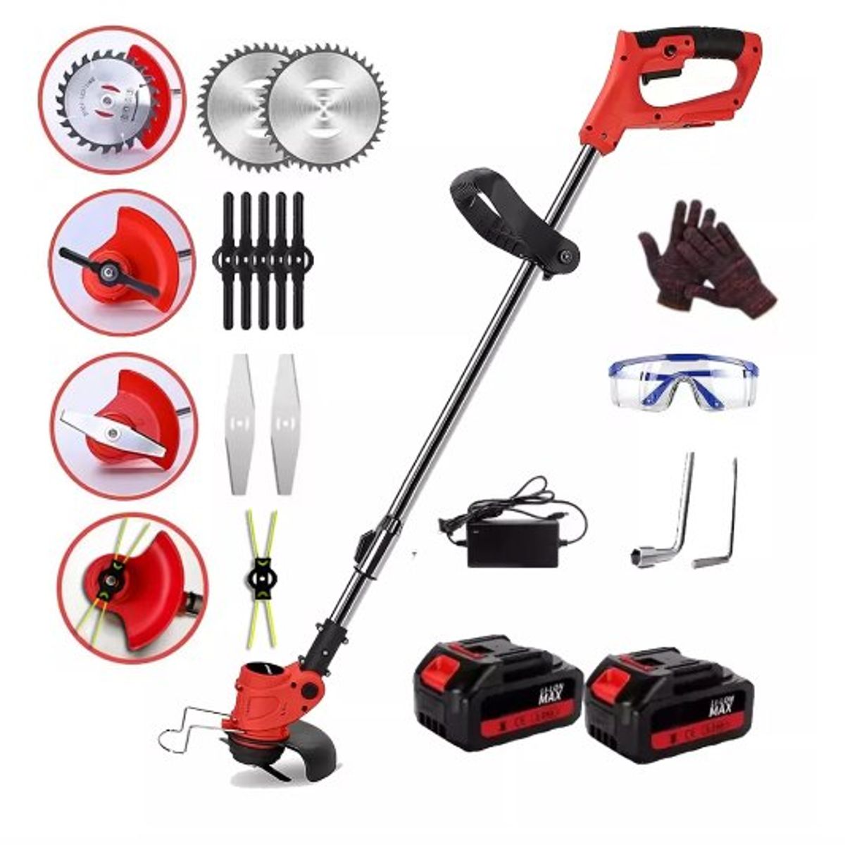 GENERICO - Guadaña O Cortadora De Césped Inalámbrica BS-066