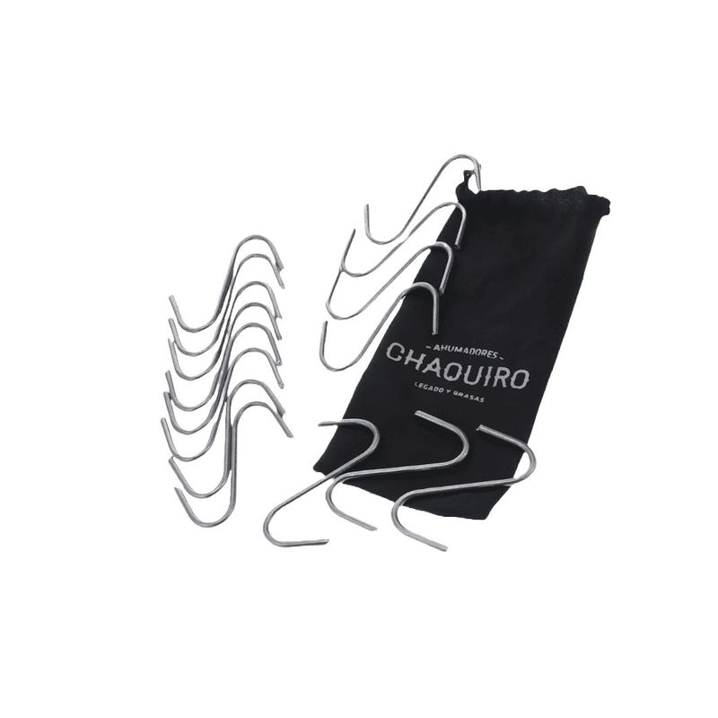 AHUMADORES CHAQUIRO - Accesorio chaquiro para barril ahumador kit ganchos por 15