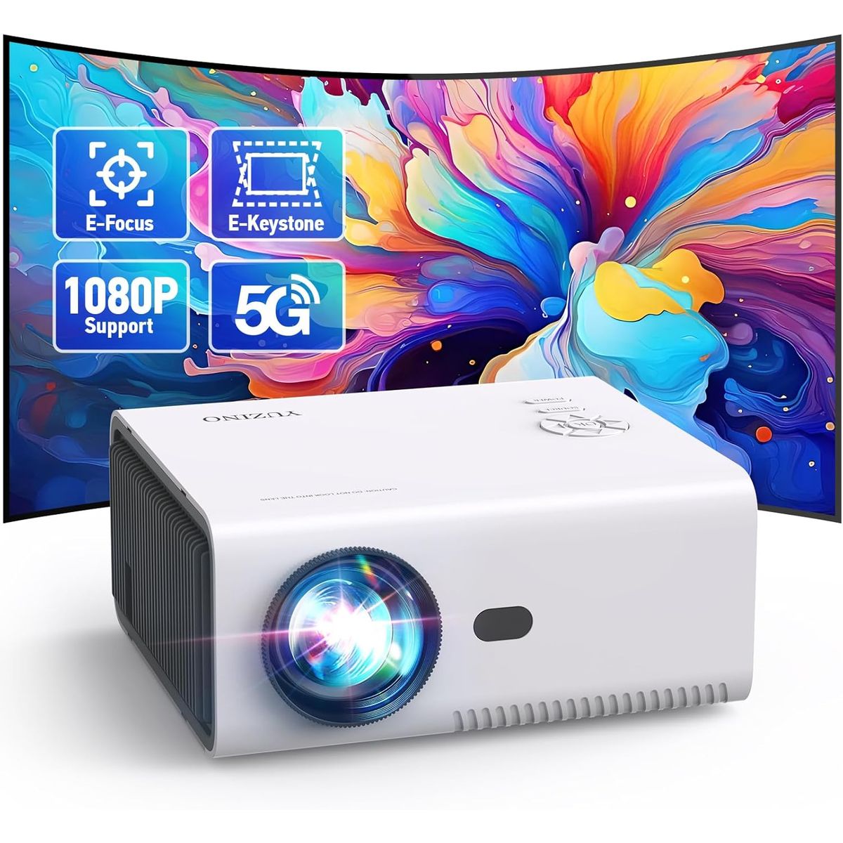 GENERICO - Proyector de Video Full HD 1080p Wifi Bluetooth