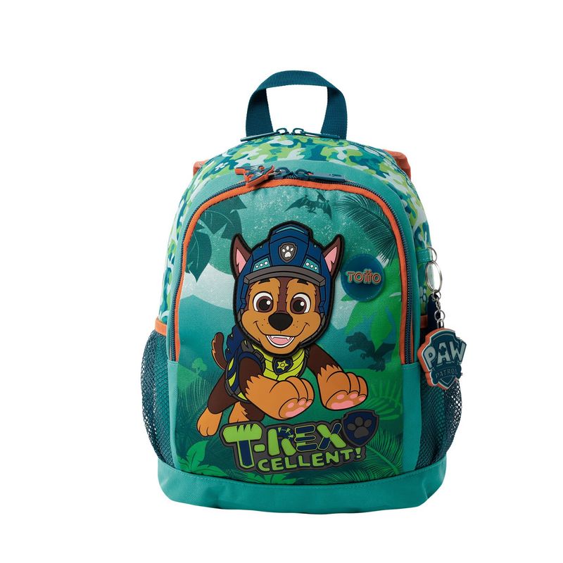 TOTTO - Morral Mochila Escolar Para Niño Verde Paw Patrol S Totto