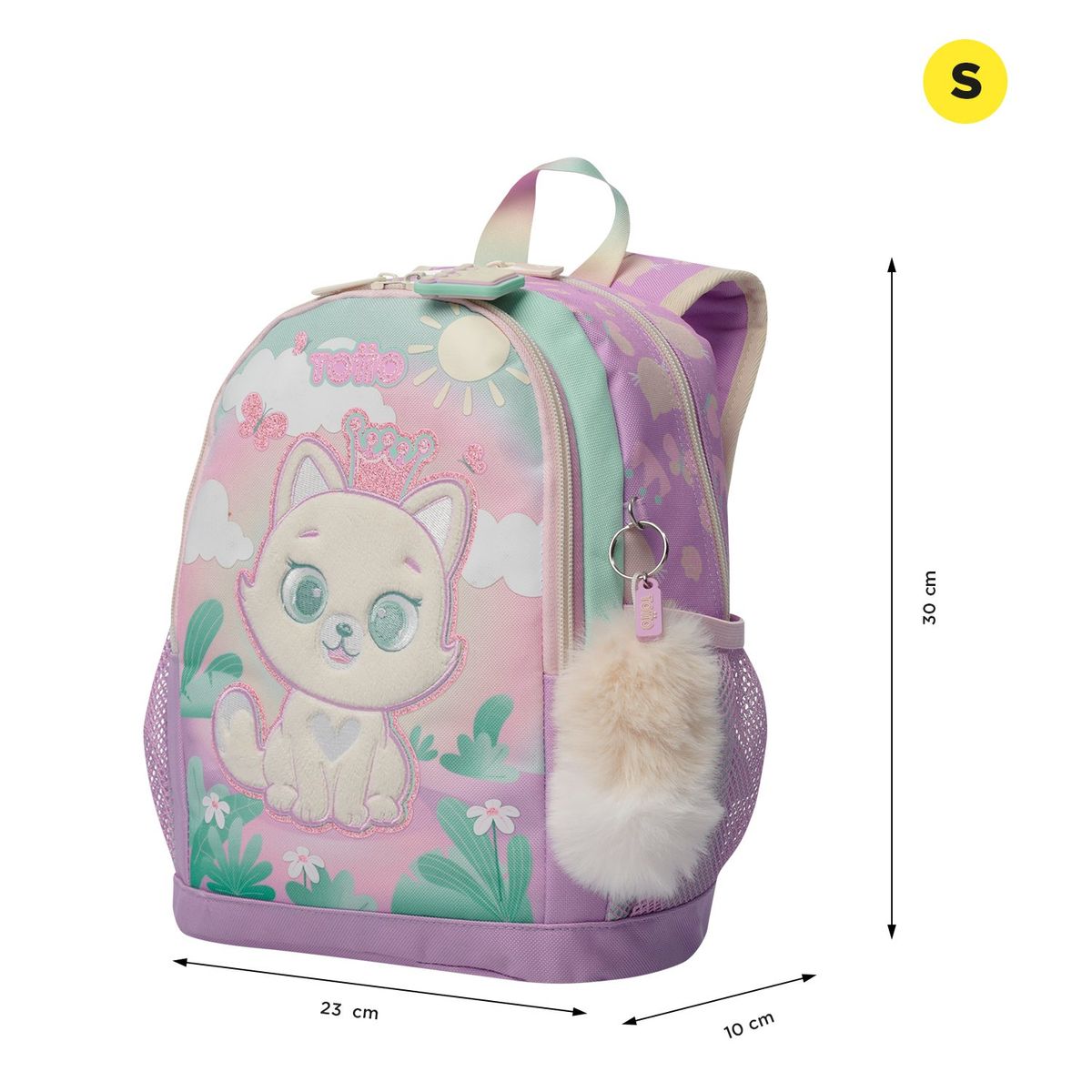 TOTTO - Morral Mochila Escolar Para Niña Queen Cat S Totto