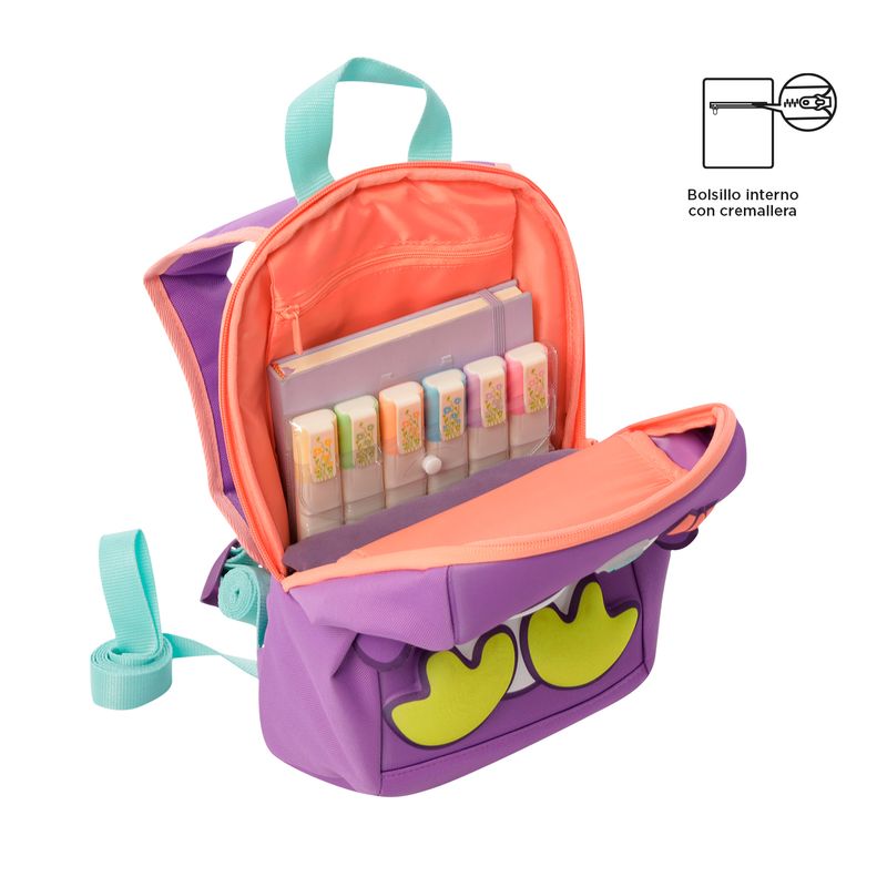 Morral Mochila Escolar de Pingüino Para Niña Kido Totto TOTTO