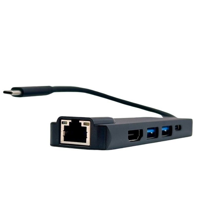 BESTCOM - Hub BESTCOM 5 en 1 USB-C a HDMI/2 USB 3.0/Ethernet RJ-45/USB-C