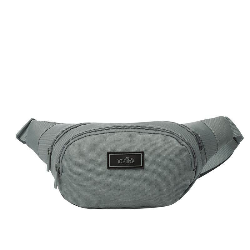 TOTTO - Canguro Riñonera Para Hombre Gris Oscuro Pompetto Totto