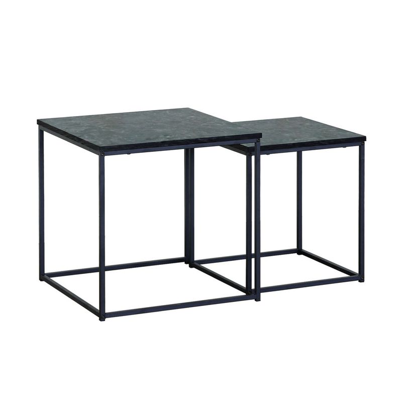 DIMATEX LEON - Mesa Auxiliar Nido Cuadrada De Centro Decorativa Refursula