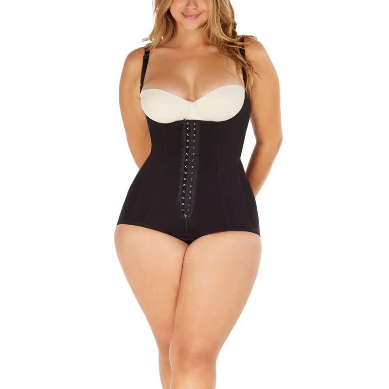 DIANE & GEORDI - Faja moldeadora cachetero senos libres Powerlight 3637 - Negro
