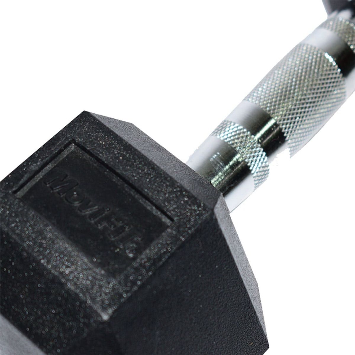 MOVIFIT - Mancuerna Hexagonal en Caucho 5 kg  Antideslizante