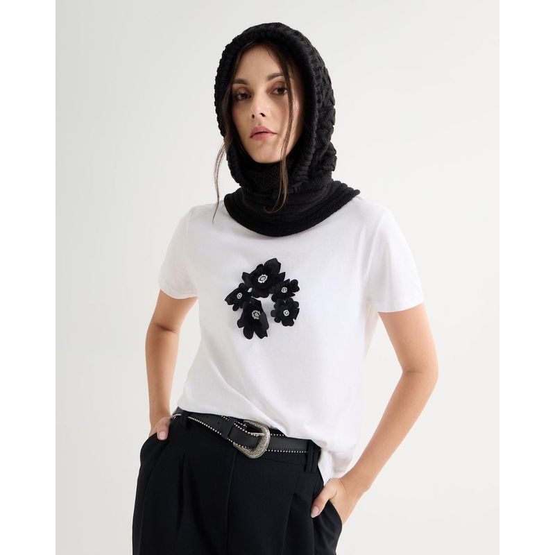 SEVEN SEVEN - Camiseta Para Mujer Manga Corta Cuello Redondo Color Marfil Marca Seven Seven #28096200