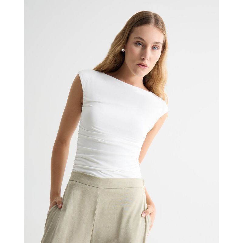 SEVEN SEVEN - Camiseta Para Mujer Manga Corta Moda Color Crudo Marca Seven Seven #28096282