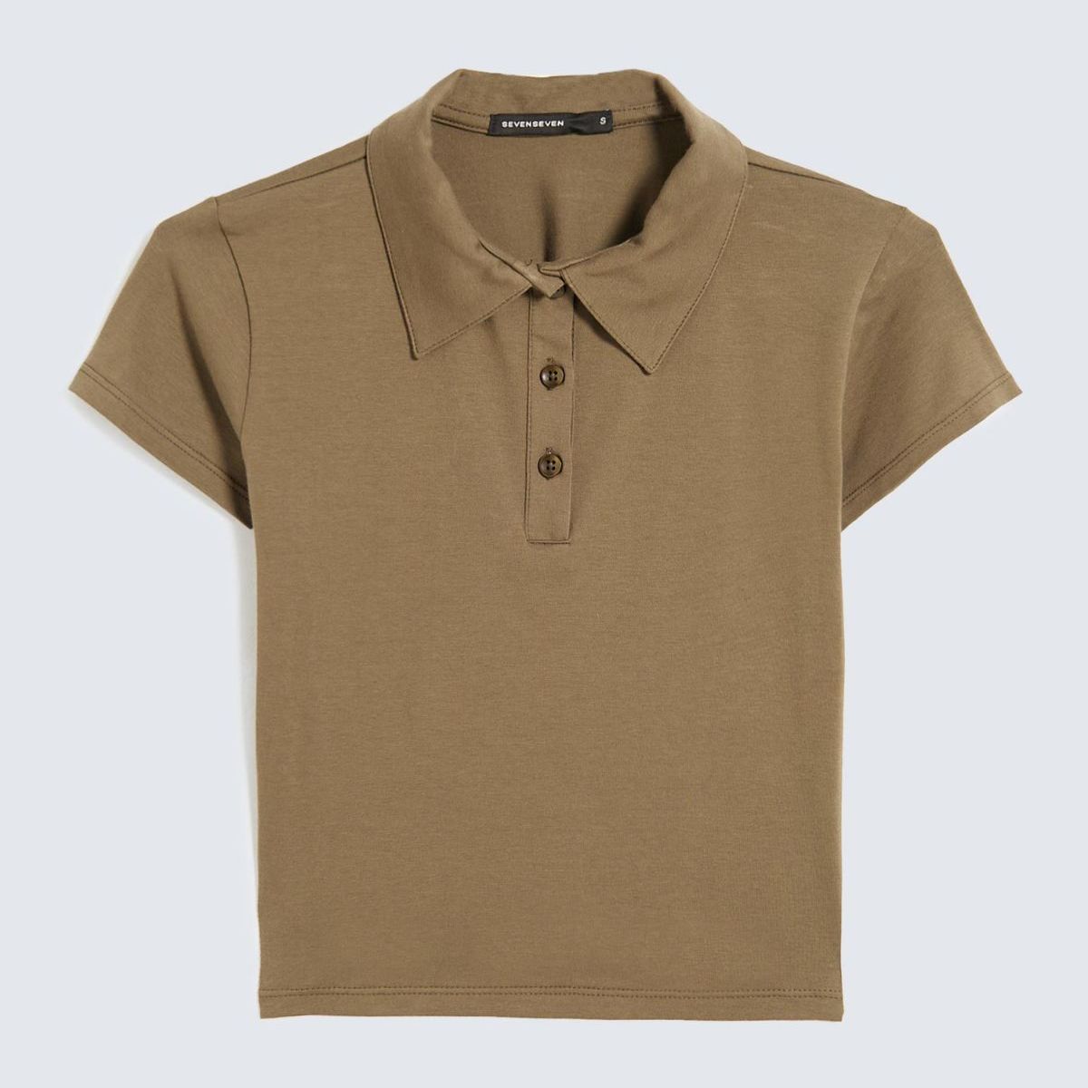 SEVEN SEVEN - Polo Para Mujer Manga Corta Color Verde Marca Seven Seven #28110010