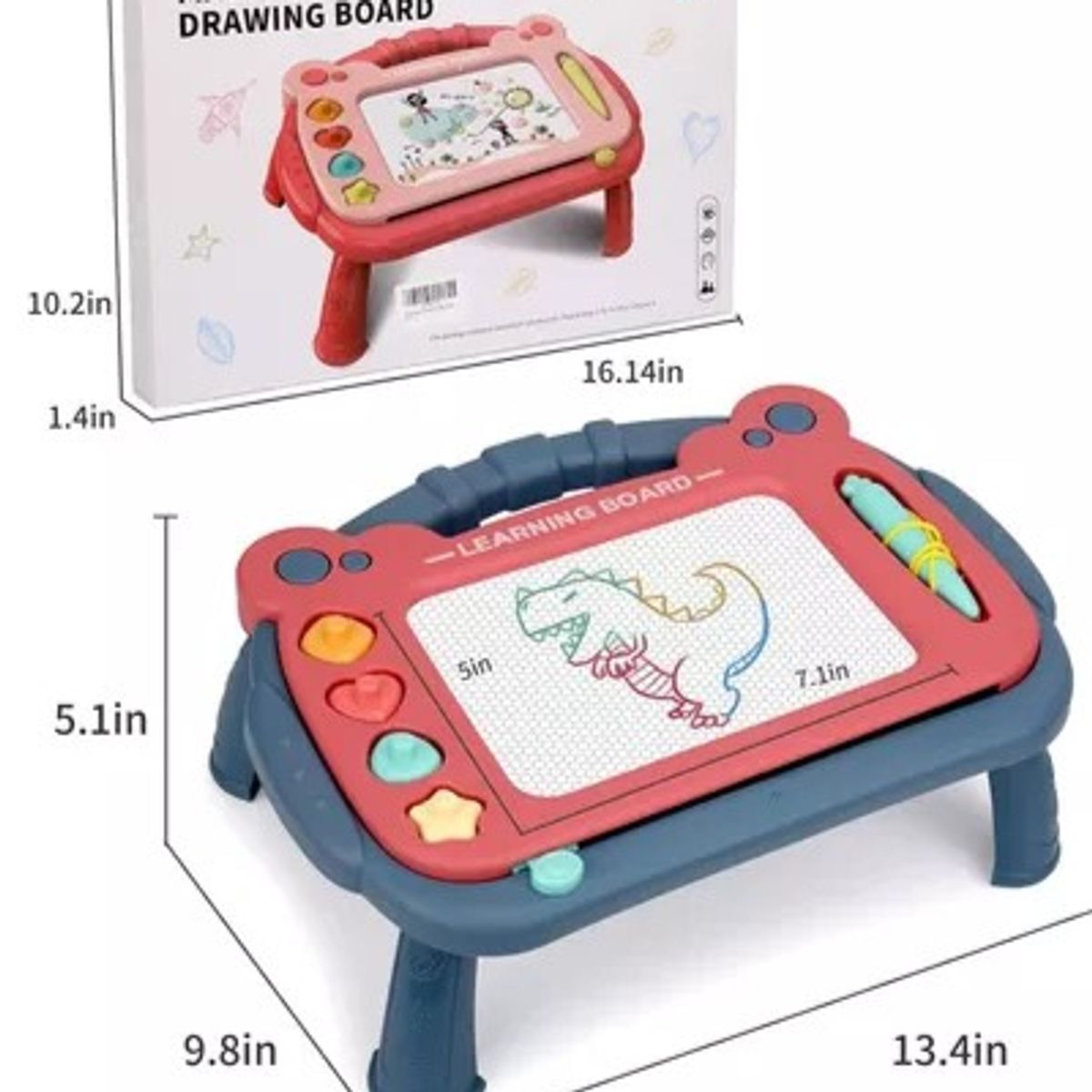 GENERICO - TABLRO MAGICO ESCRITORIO JUGUETE BLOQUE MAGNETICO