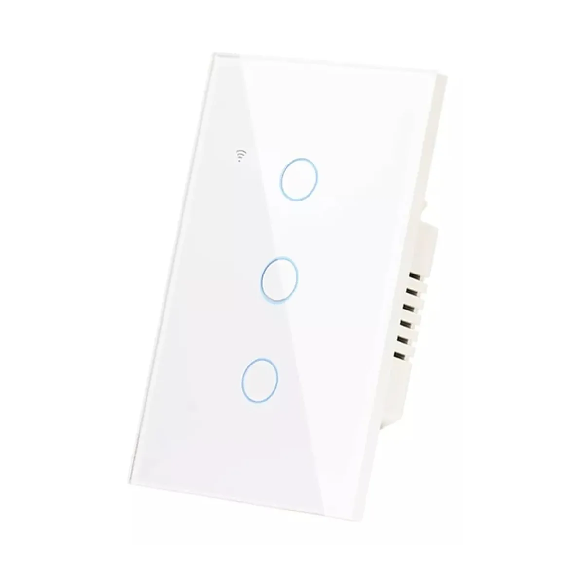GENERAL - Switch Inteligente Wifi Google Home Y Alexa 3 Botones Blanco