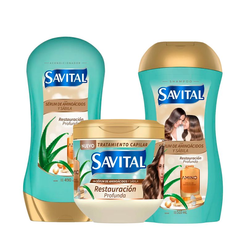 SAVITAL - Combo Restauracion Capilar Savital con Aminoacidos