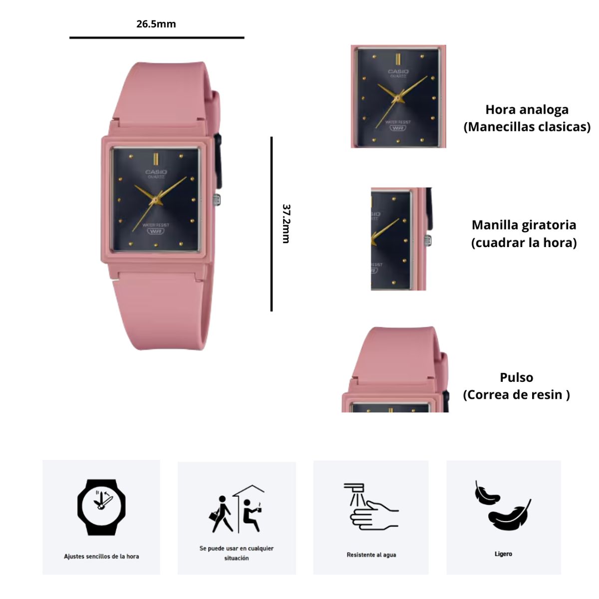 CASIO - Reloj Casio MQ-38UC-4A Diseño Vintage