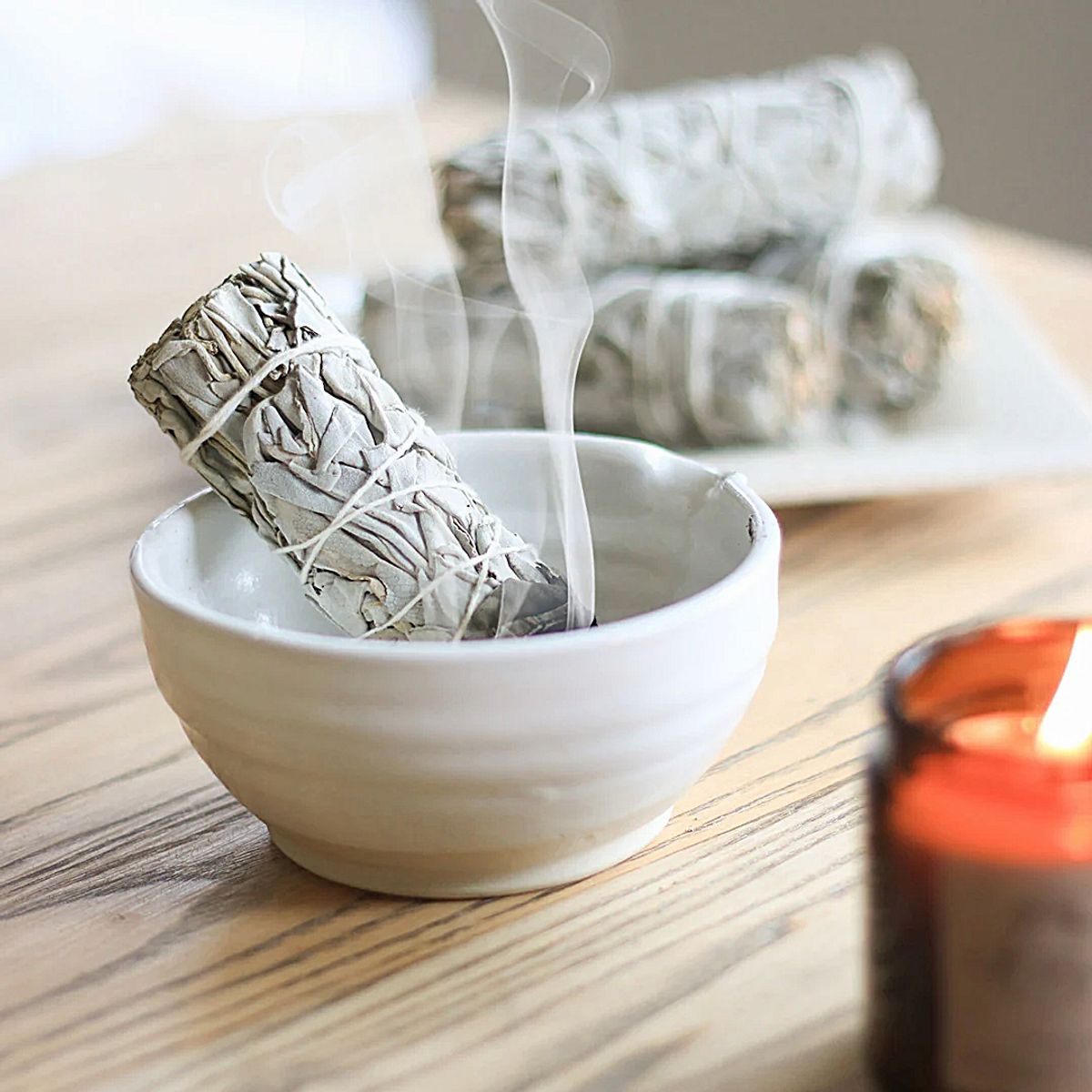 NATURE MADE - Manojo 13 Atados Salvia Blanca Sahumerio Limpieza Energética