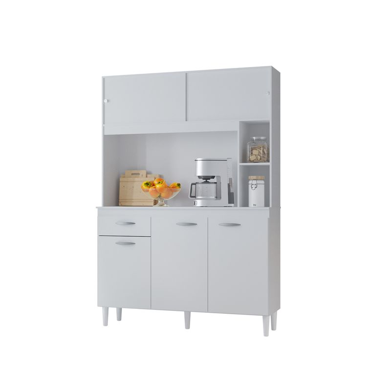 AKIVOY - Alacena Mueble Auxiliar Cocina Kit Duda Blanca