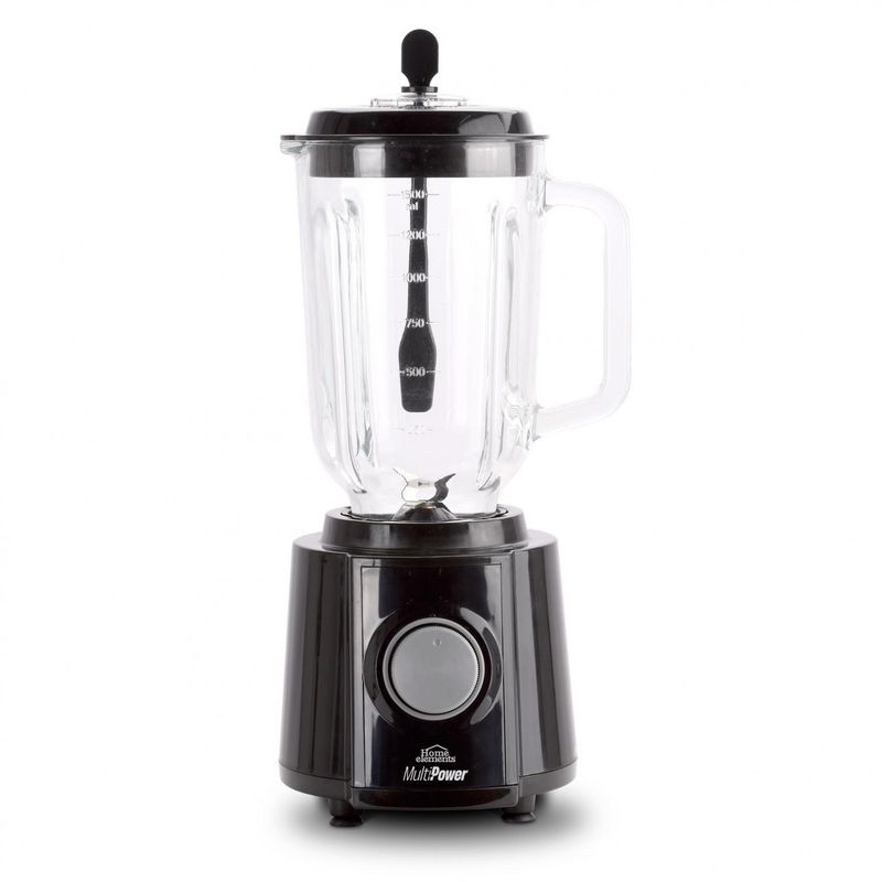 HOME ELEMENTS - LICUADORA MULTIPOWER PLUS GLASS 1.5L 550W  HEBL122N.