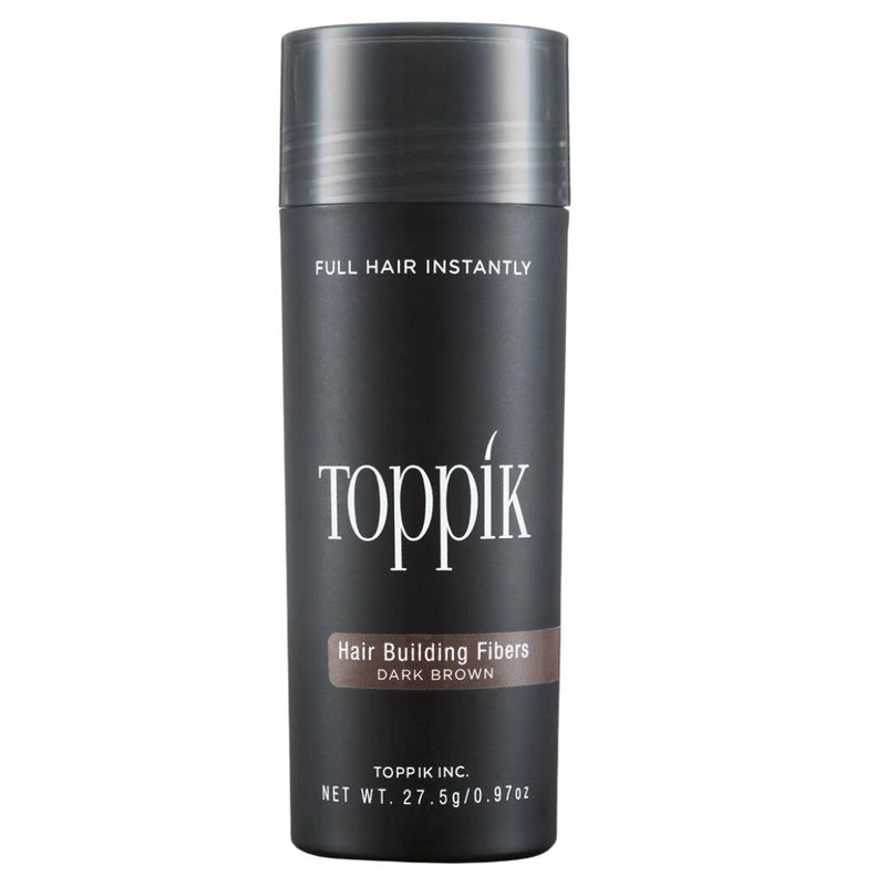 TOPPIK - Tarro Fibra Capilar Color Castaño Oscuro - Dark Browm 27.5 gr TOPPIK