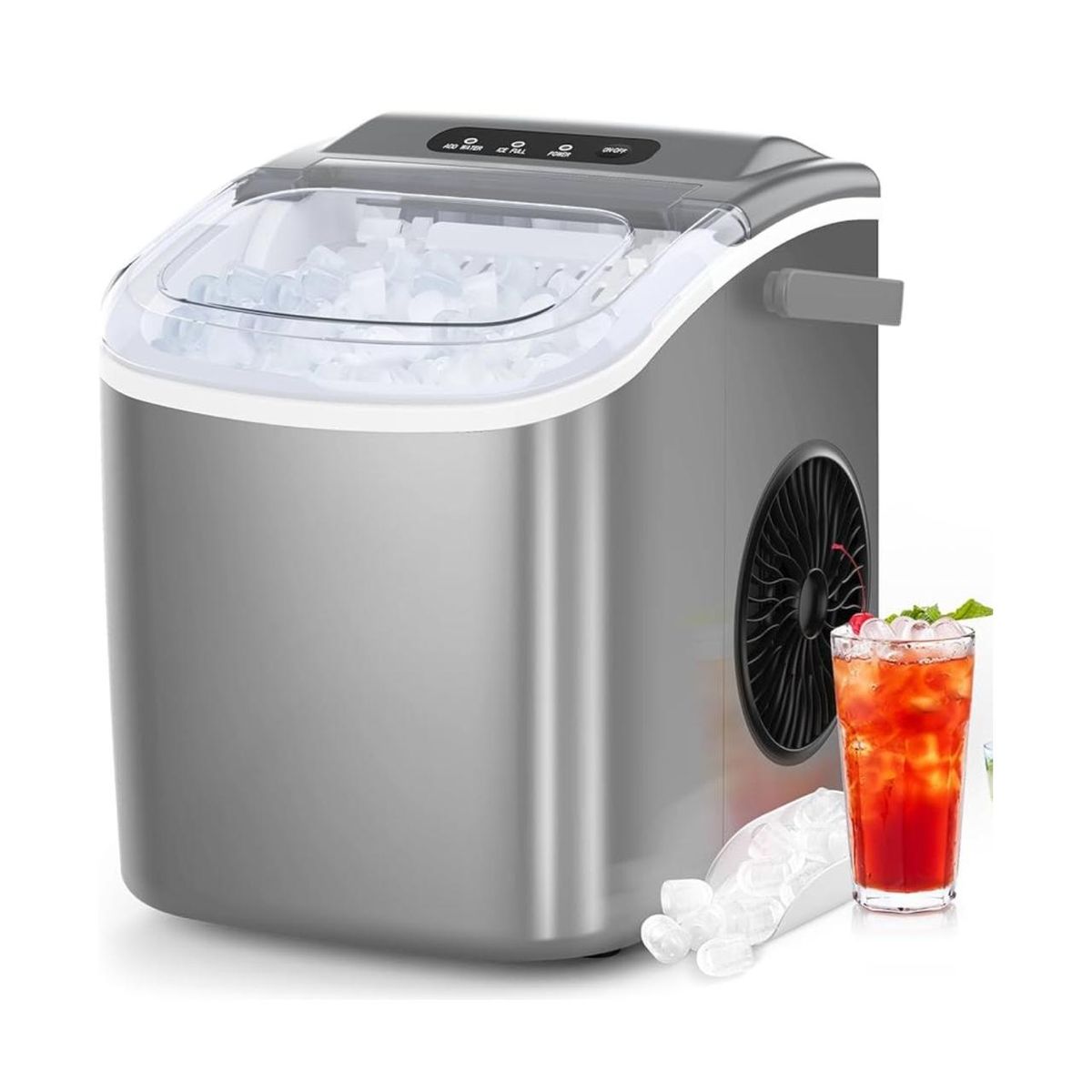 AMERICAN GENERICS - Máquina De Hielo Portátil Con Autolimpieza
