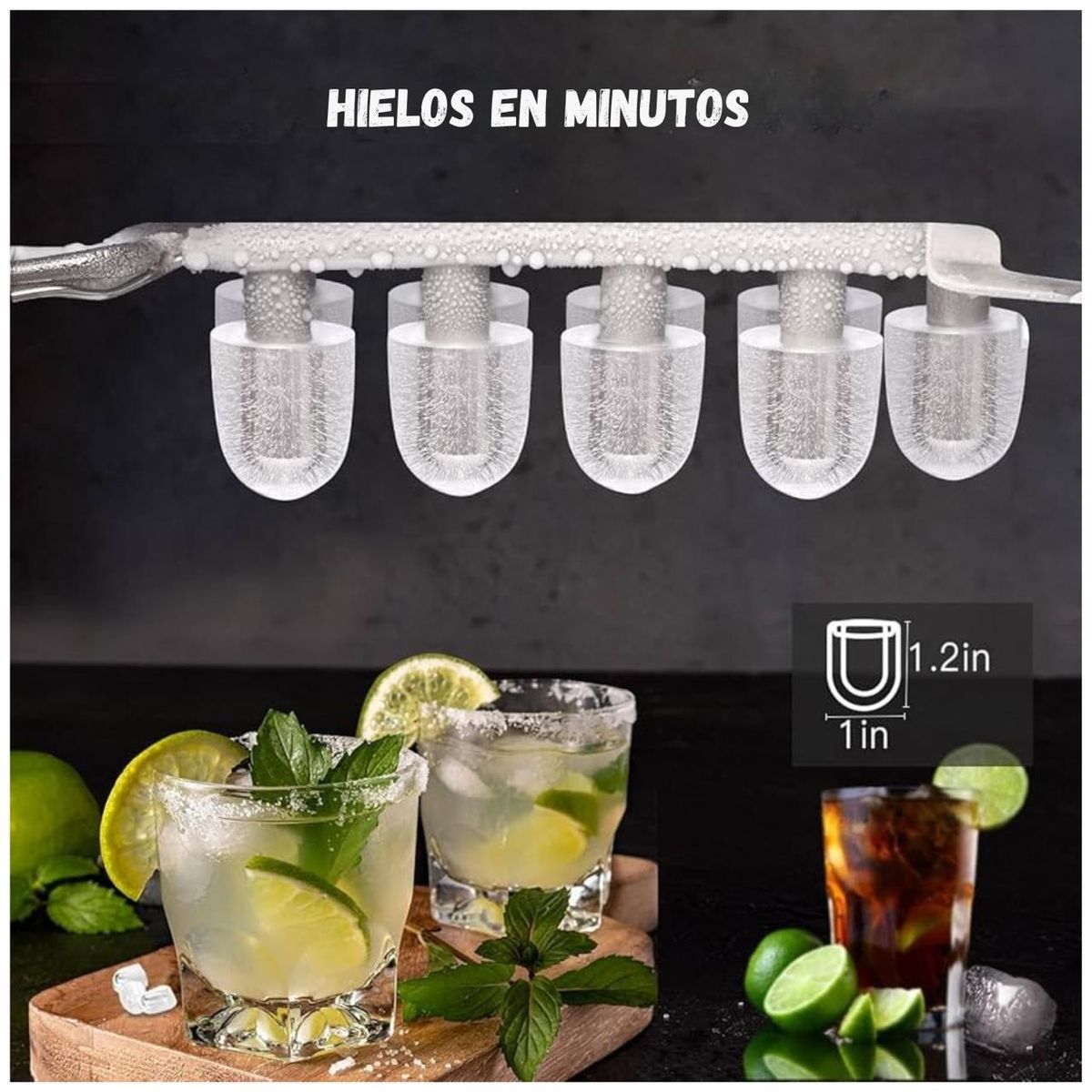 AMERICAN GENERICS - Máquina De Hielo Portátil Con Autolimpieza