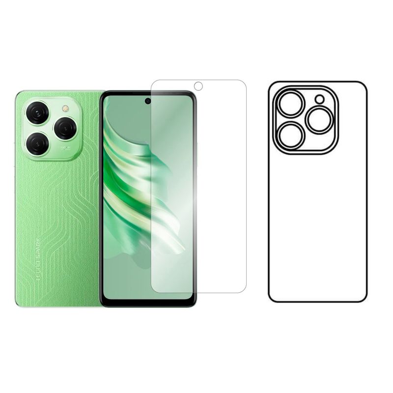 GENERICO - Protector Pantalla Y Trasero Hidrogel Para TECNO SPARK 20 PRO 4G
