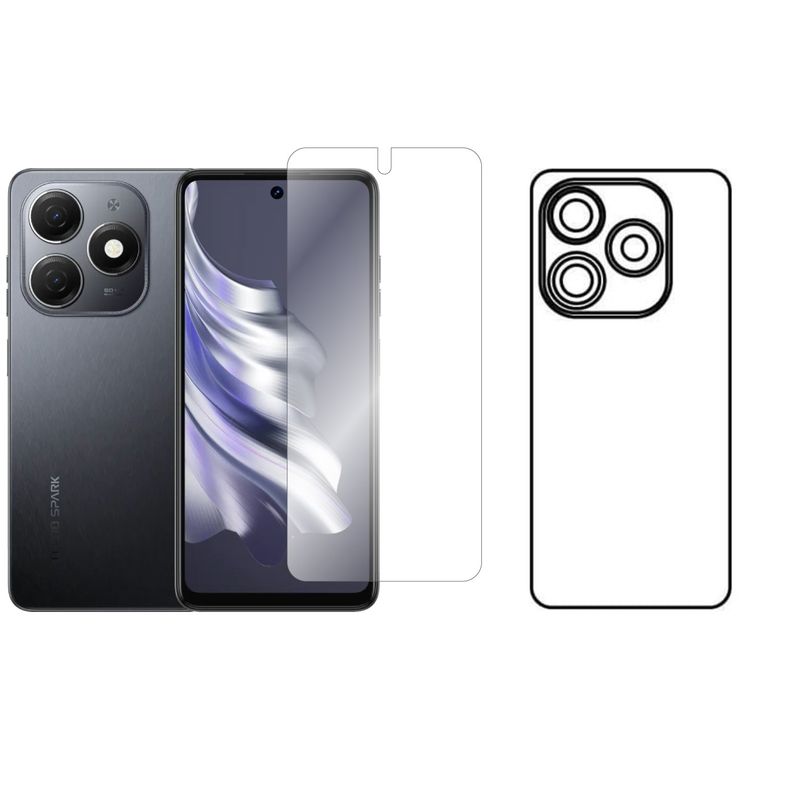 GENERICO - Protector Pantalla Y Trasero Hidrogel Para TECNO SPARK 20