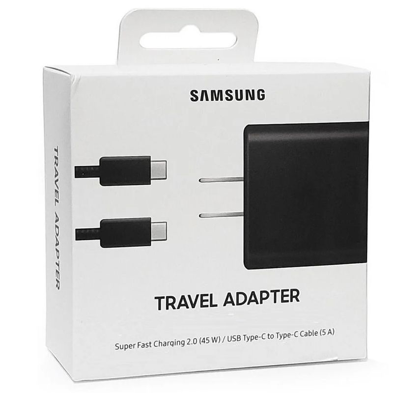 SAMSUNG - CARGADOR SUPER CARGA RAPIDA  S24 Y S25 ULTRA 45W ORIGINAL