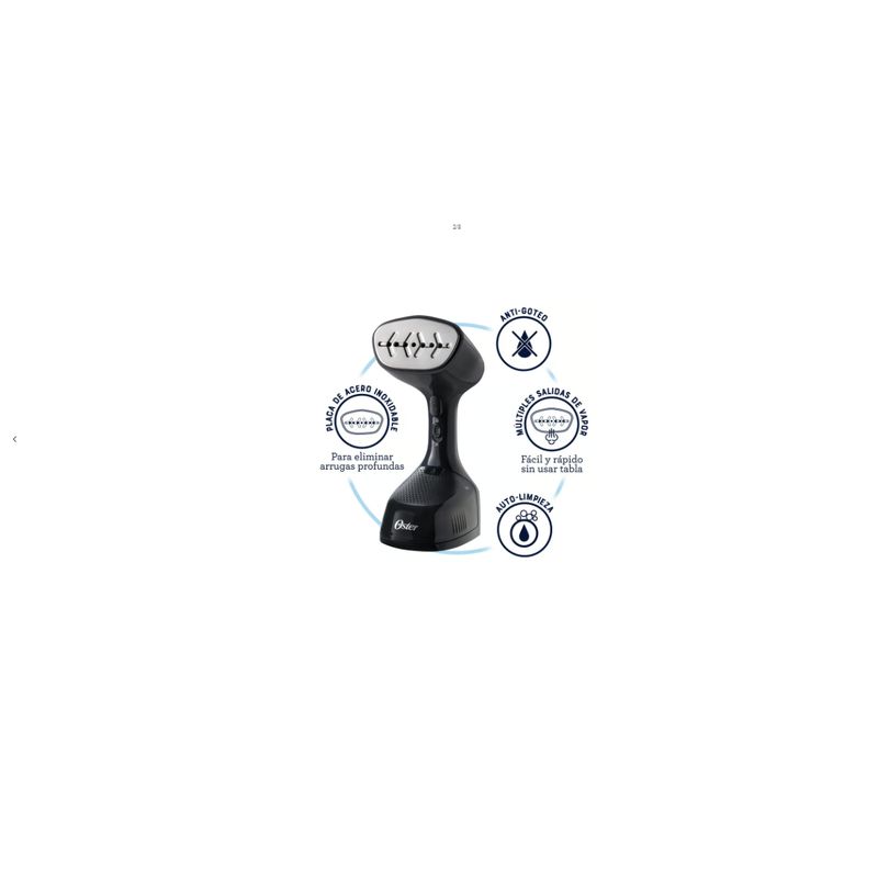 OSTER - Oster® Vaporizador De Telas Portátil, Negro, Gcstes101 Color Negro 127
