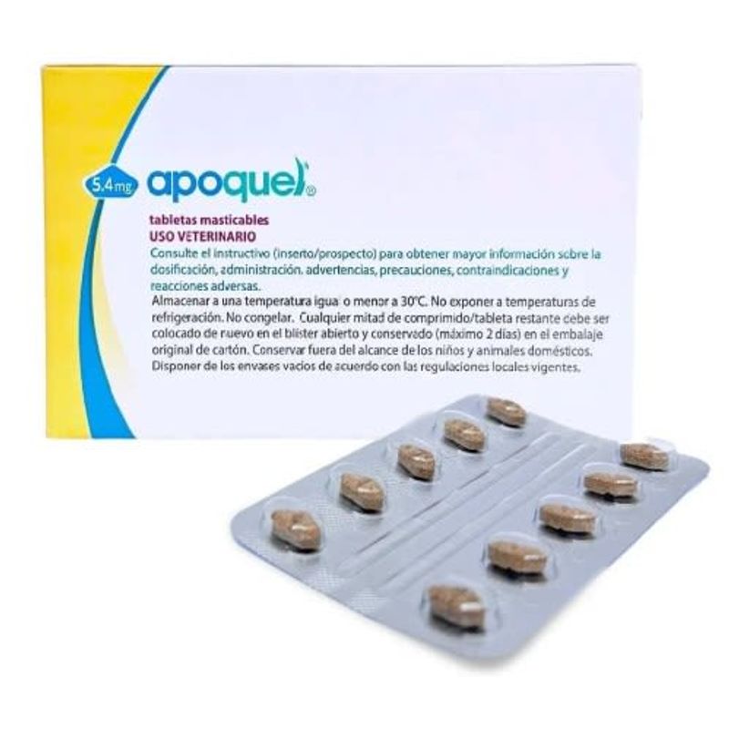 ZOETIS - Apoquel Masticable 5.4 mg X 20 Tabletas