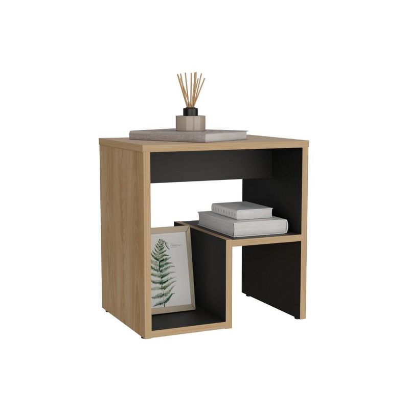 RTA DESIGN - Mesa de Noche Niro Fresno Europeo y Wengue