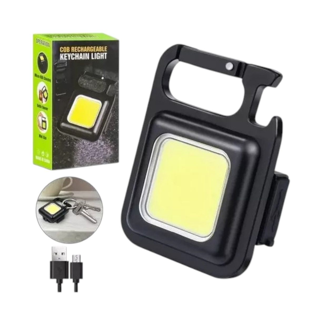 GENERICO - Linterna De Bolsillo Usb Ideal Para Viajes Noche Y Taller