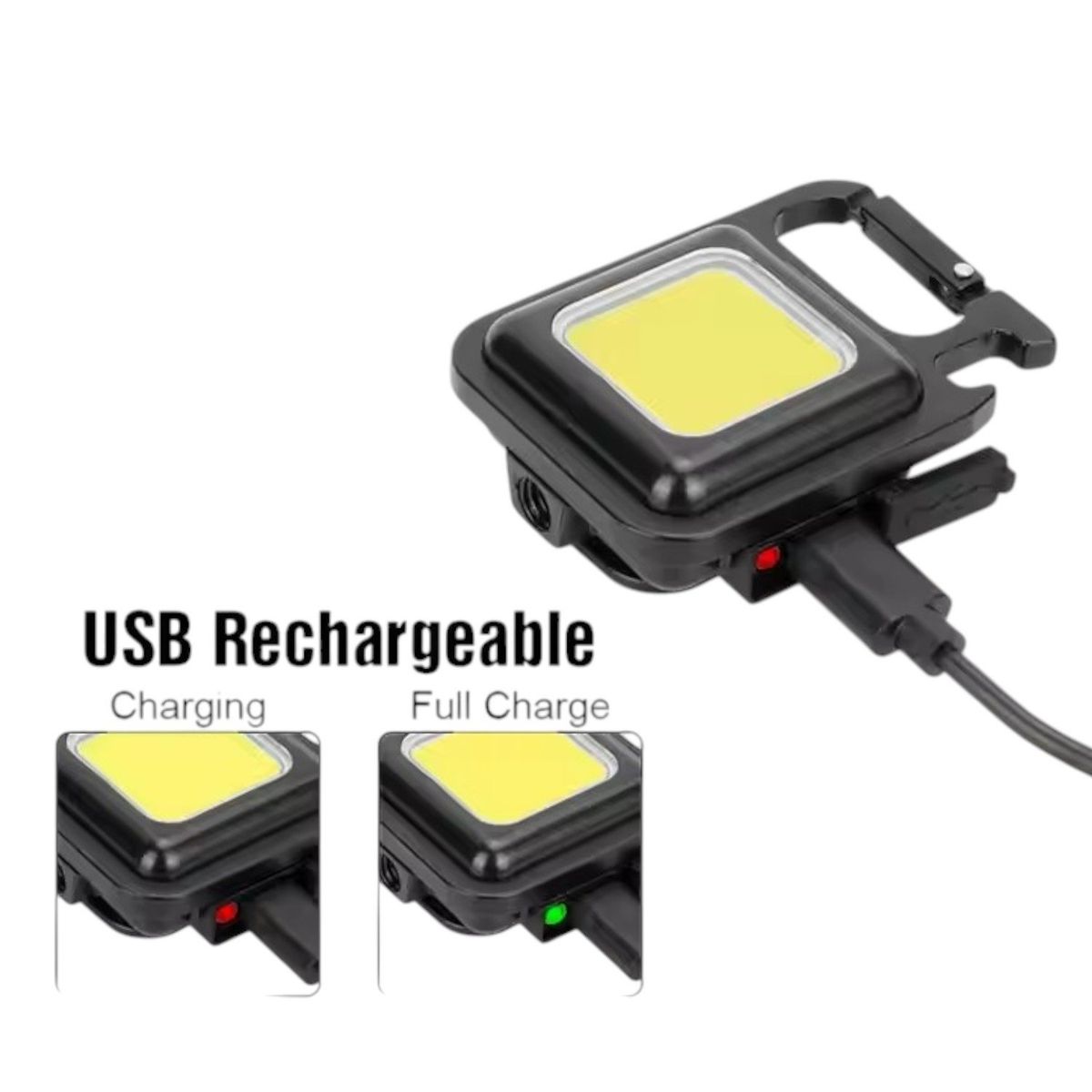GENERICO - Linterna De Bolsillo Usb Ideal Para Viajes Noche Y Taller