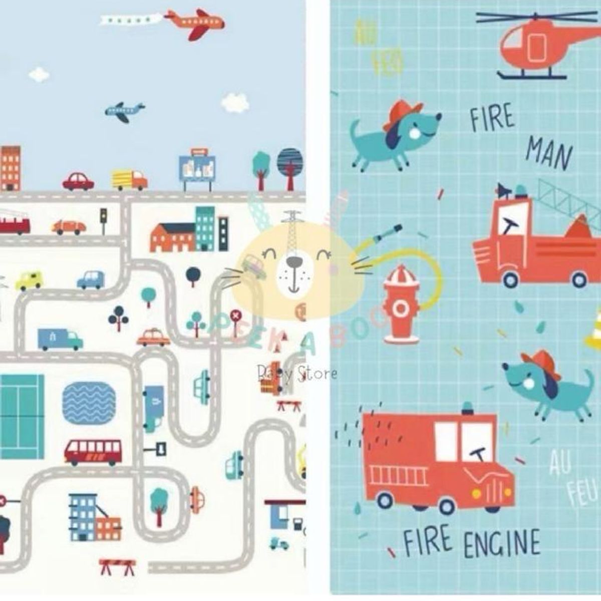 GENERICO - Tapete Para Bebé Plegable Doble Faz Grande De 2M X 180M