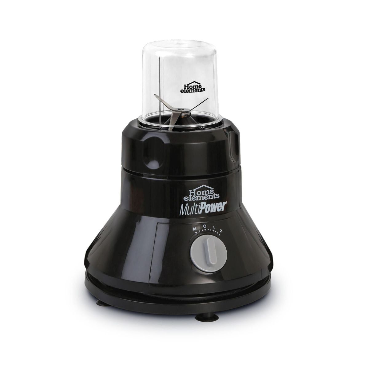 HOME ELEMENTS - LICUADORA 2815N JARRA DE VIDRIO CON CHOPPER 500W HELVV500N.