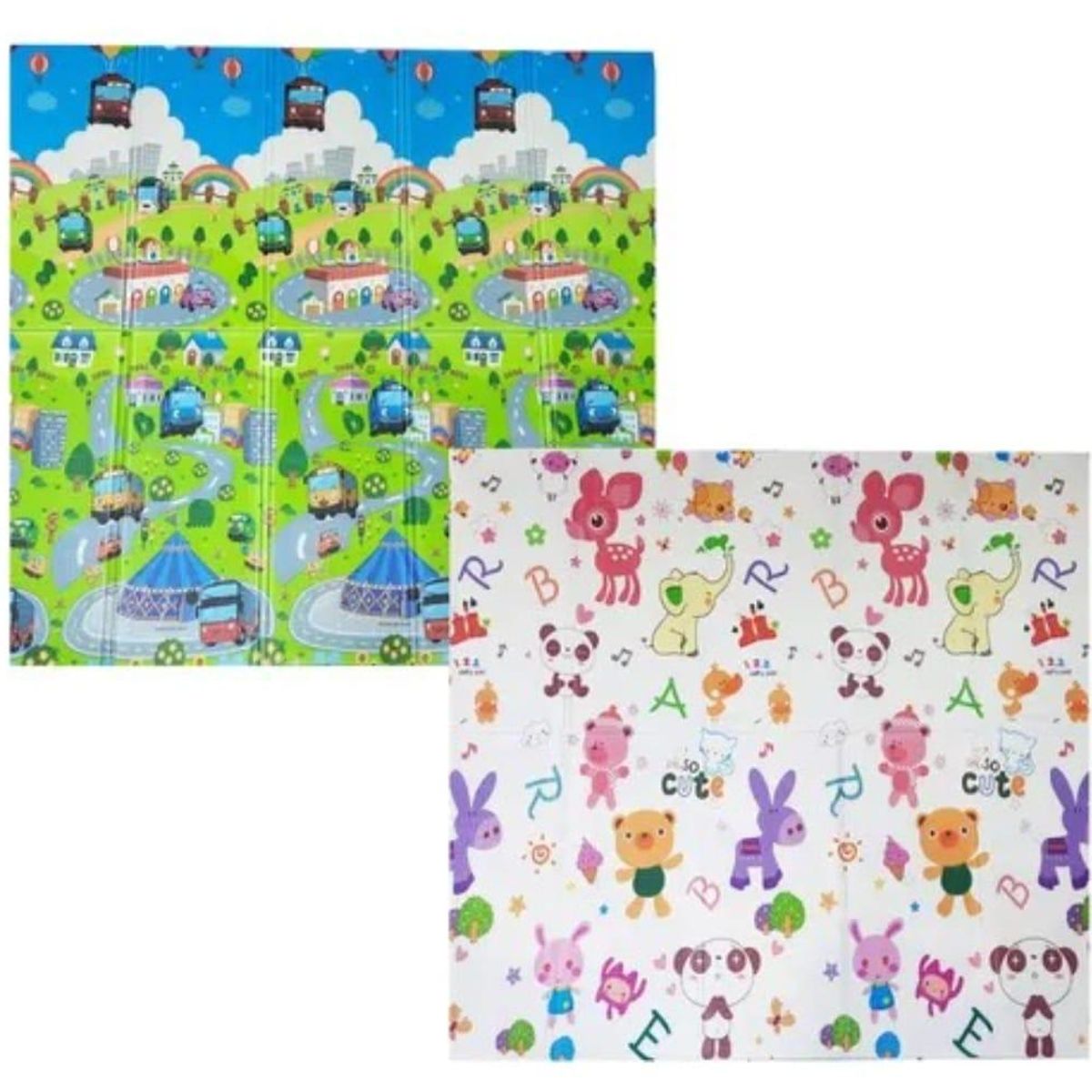 GENERICO - Tapete Para Bebé Plegable Doble Faz Grande De 2M X 180M