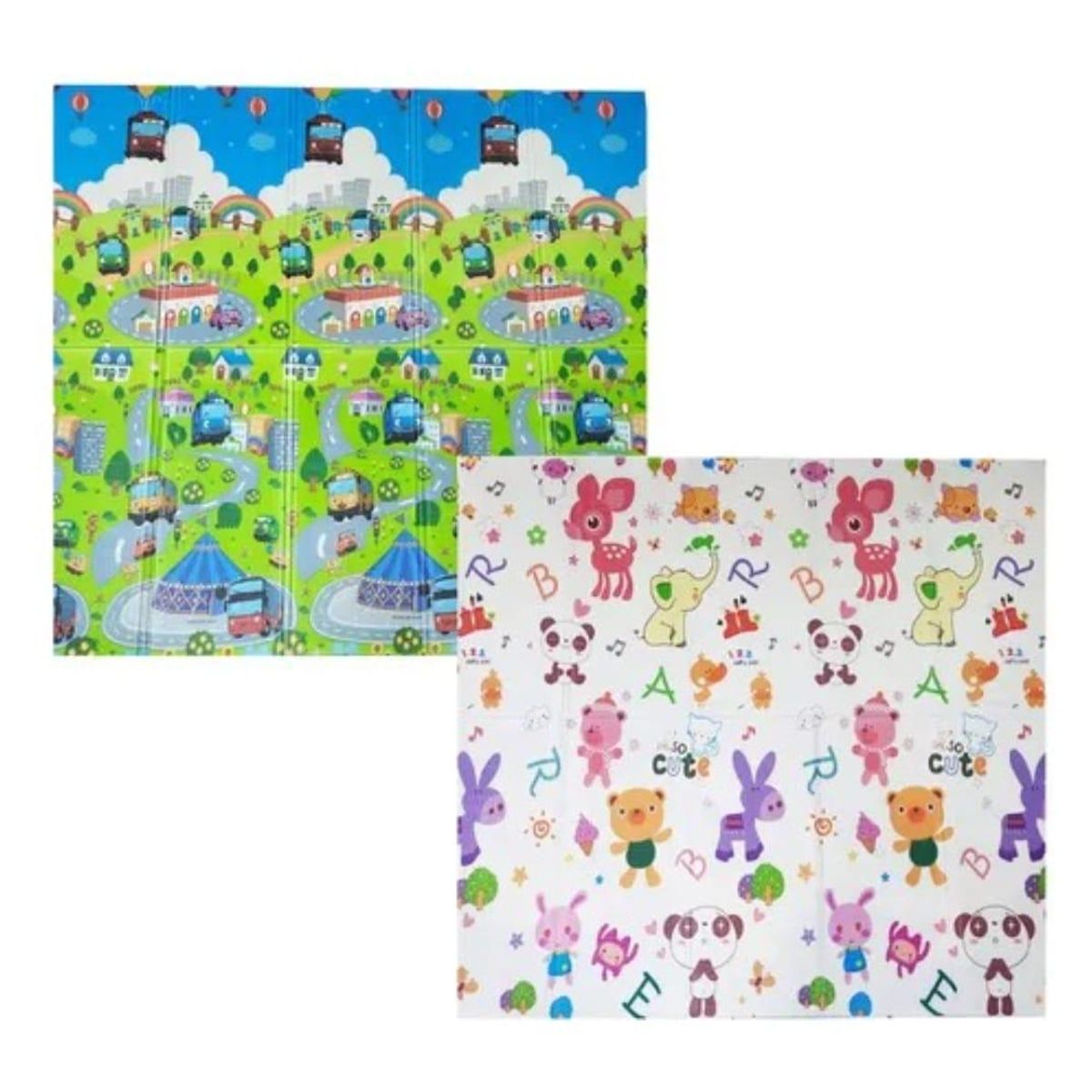 GENERICO - Tapete Para Bebé Plegable Doble Faz Grande De 2M X 180M