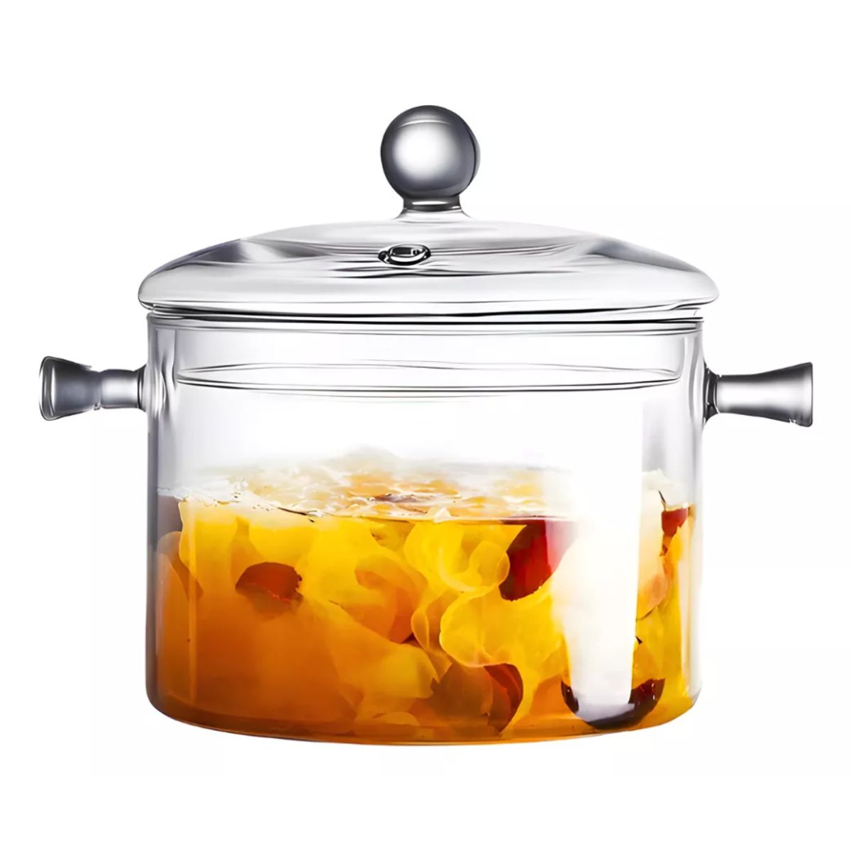 GENERICO - Olla Moderna De Vidrio Templado 1 Litro Vitro Antiadherente