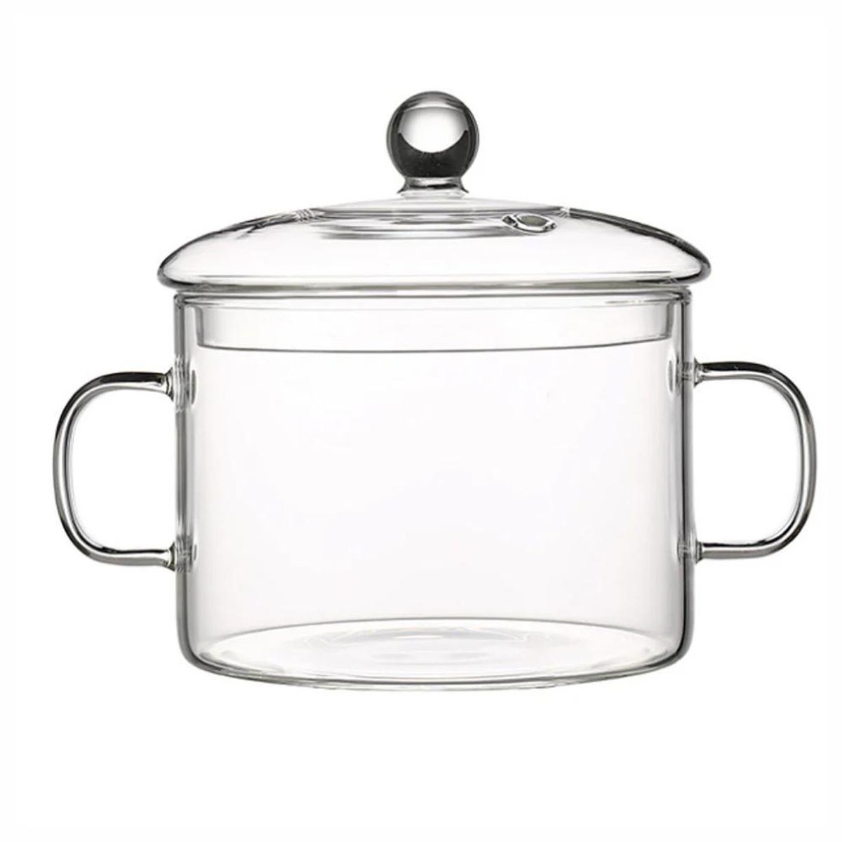 GENERICO - Olla Moderna De Vidrio Templado 1 Litro Vitro Antiadherente