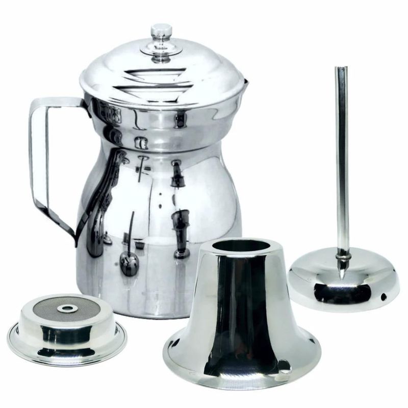 GENERICO - Olleta Chocolatera Cafetera En Acero Quirúrgico 1.5 Litros