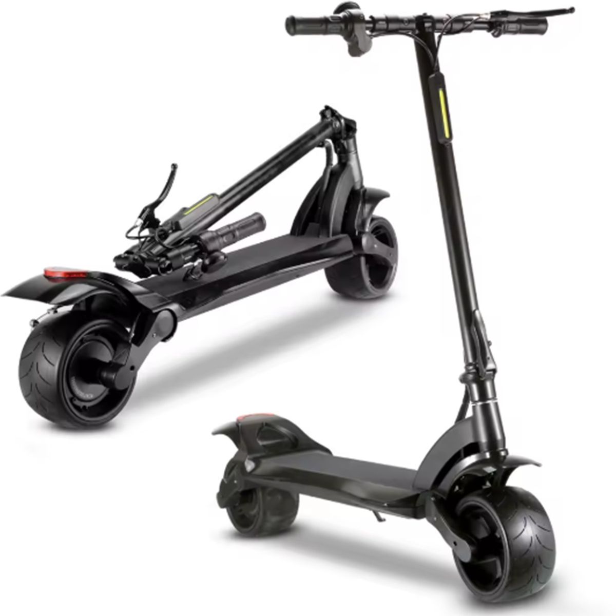 GENERICO - Monopatin Scooter A Bateria Recargable Color Negro