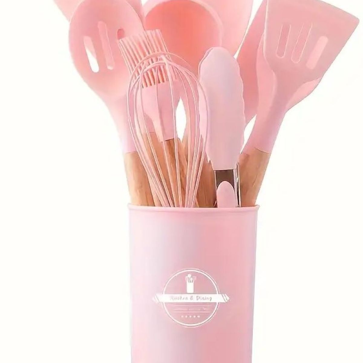 ZHOPI CO - Set Utensilios Cocina Silicona 12 Pz Resistentes Al Calor